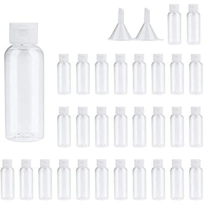 30 SZTUK 10 20 30 50 60 ML PET Plastikowa Butelka Na Lotion Mała Butelka Do Ściskania Szczelny Pojemnik Na Próbki z Zakrętką Z Klapką Podróżna Fiolka Do Napełniania