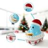 Yousheng Christmas Night Light Handmade Resin Sculpture Soft Glow Lamp Cute Santa Claus Snowman Ghost Reading A Book Bubble Bath Light Desktop Decor