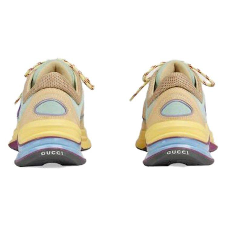 Gucci RUN Low Top Casual Shoes Women's Yellow 746939 AAB62 9342