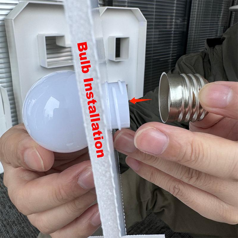 With Warm Lights 1Pc 120cm DIY LED Letter Light 3D KT Board Party Decoration Suitable for Birthday Party,Anniversary DIY Gifts