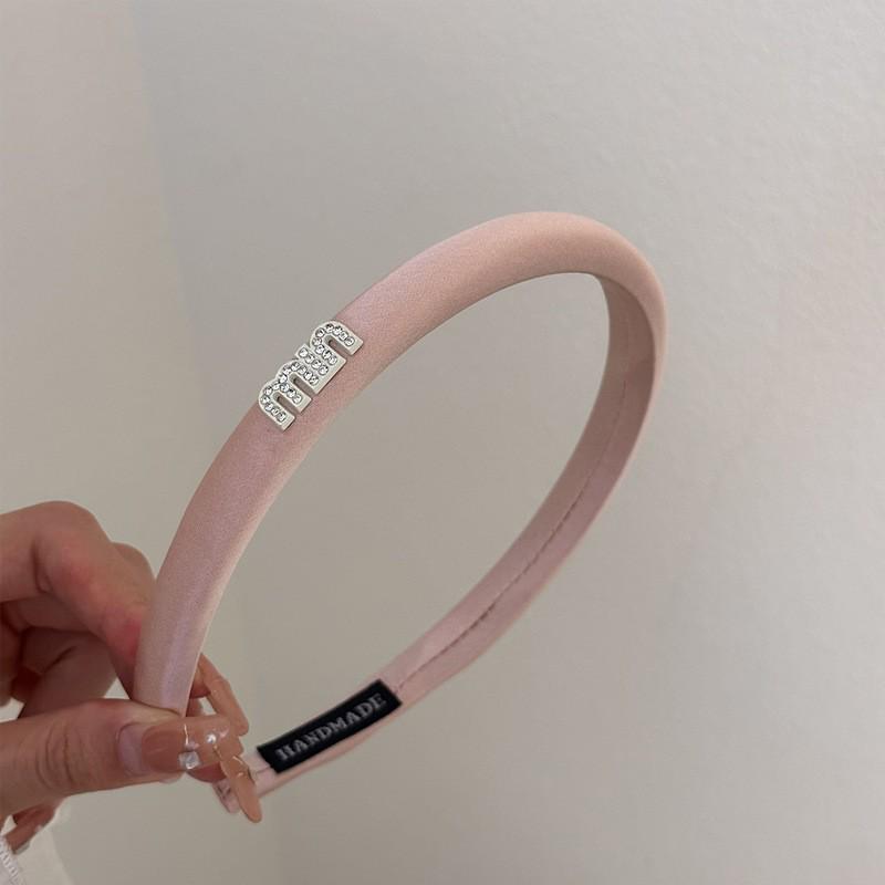 2023 Women's Pink Wide-Edged Hair Hoop: Sweet Summer Headdress for Face Wash