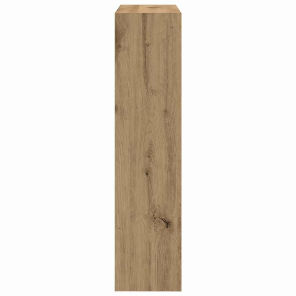 Shoe Cabinet Smoked Oak 80 x 21 x 87.5 cm Engineered Wood
