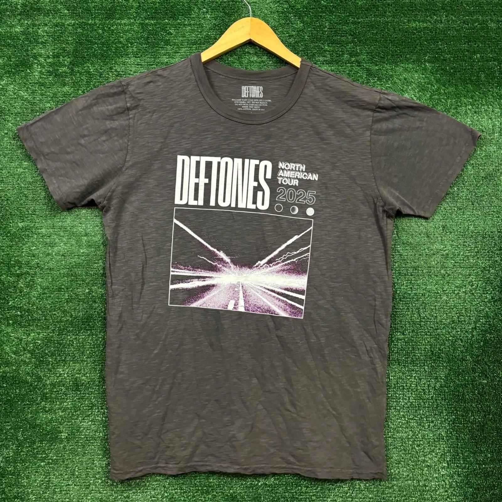 Deftones North American Tour Nu Metal Band T-shirt Size Large 4XL
