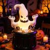 Ghost Ice Bucket Inflatable Bucket, Halloween Party Drink Tub, White Beverage Cooler for Decor, Outdoor Picnic Storage