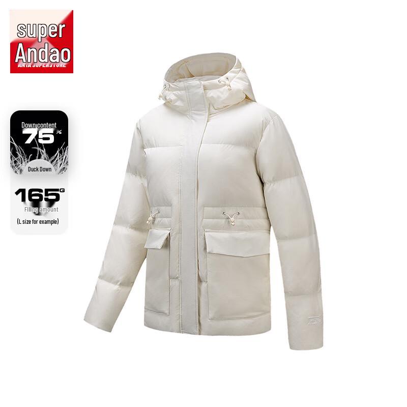 Женская водоотталкивающая пуховая куртка средней длины Anta S