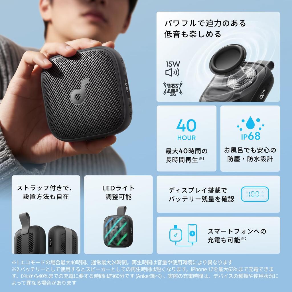 Soundcore Boom Go 3i Bluetooth Speaker Black