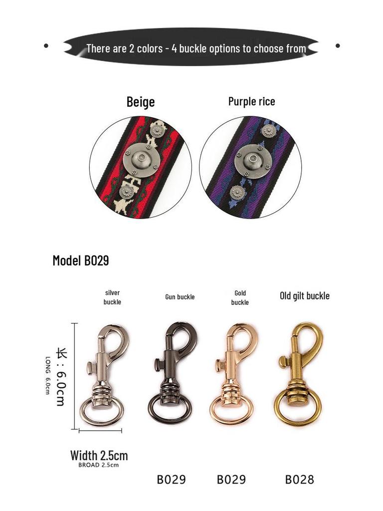 Ma Huang Shi Women's Genuine Leather Vintage Saddle Bag Strap with Rivets