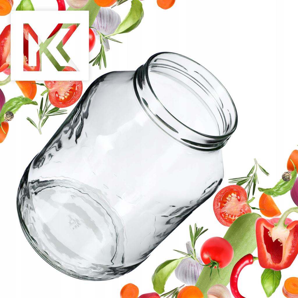 KADAX Glas Einmachglas für Konserven Gurken Liköre Honig Saft