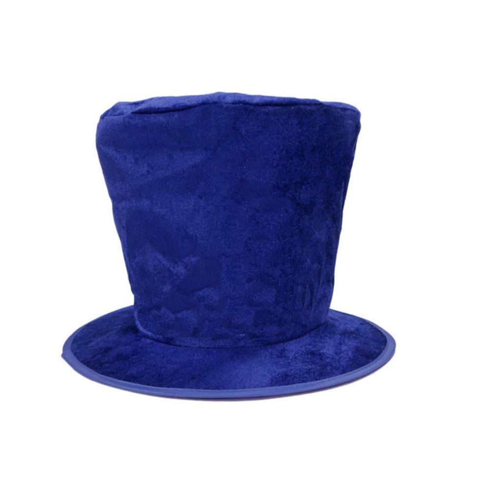 Extra Tall Flat Top Magician Hat Soft Stage Performance Hat  Party Festival Headpiece