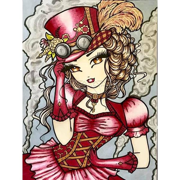 5D DIY Diamond Painting Kit  Millennial Girl   Art Diamond Embroidery Rhinestones Decorations for Home