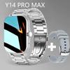 Y14 PRO MAX Orologio Intelligente da Donna Uomo Schermo a Colori Full Touch Chiamata Bluetooth Braccialetto Intelligente Impermeabile per la Vita Fitness Tracker Smartwatch
