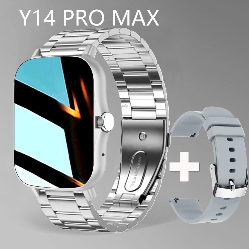 Y14 PRO MAX Orologio Intelligente da Donna Uomo Schermo a Colori Full Touch Chiamata Bluetooth Braccialetto Intelligente Impermeabile per la Vita Fitness Tracker Smartwatch