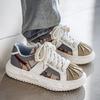 2025 Summer Men's Premium Breathable Canvas Casual Sneakers Thick Sole Shell Toe Fashion Shoes