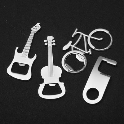 Bottle Opener Reusable Anti-break Stainless Steel Cute Key Chain Beer Bottle Opener for Wedding