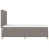 Boxspring bed with headboard Taupe 160 x 200 cm Fabric