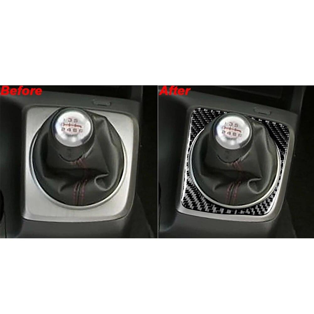 Carbon Fiber Automatic Gear Shift Panel Cover For Honda Civic 8th Gen 2006 2007 2008 2009 2010 2011 Accesorios Para Vehículos