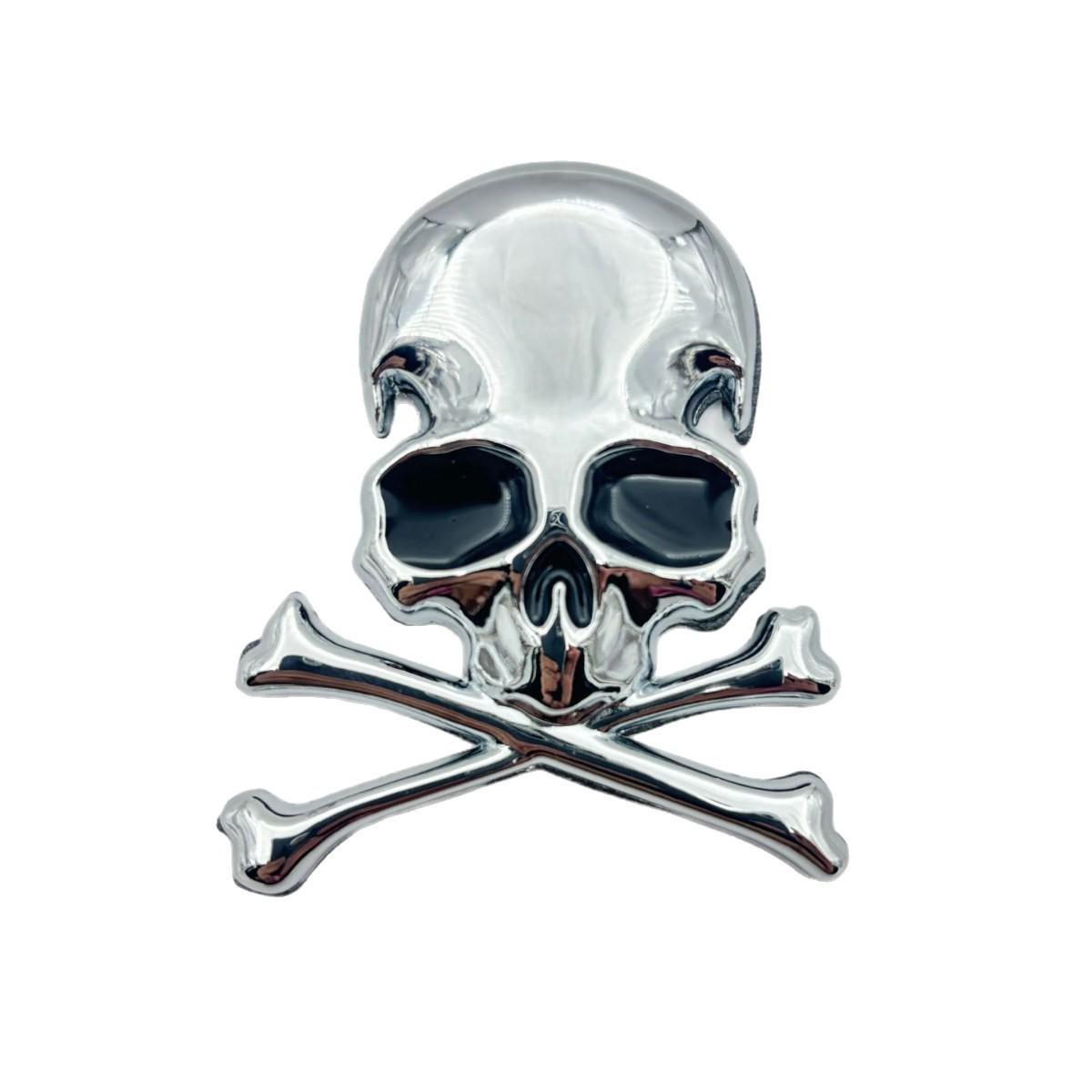 

Metal Skull Car Decal: One-Piece Ghost Head Rear Sticker