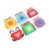 Wooden Puzzles Animal Pattern Geometric Panels Interactive Preschool Educational Puzzle Toy
