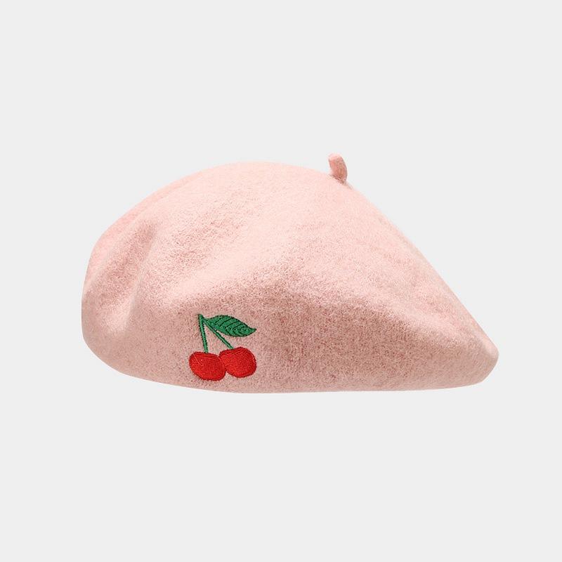 Women's Winter Casual Embroidered Checked Beret Trendy Fashion Artist Hat