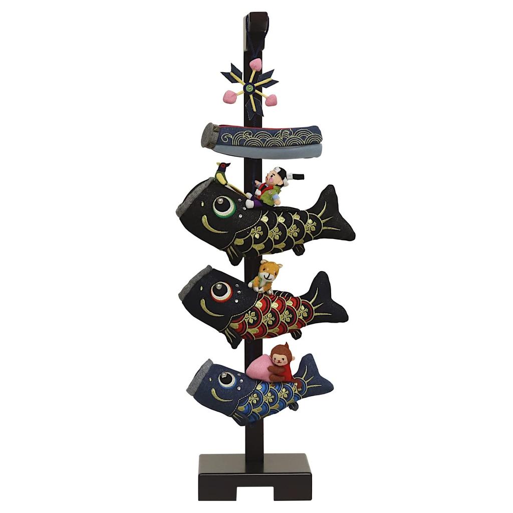 Satsuki Doll Indoor Carp Streamer Denim Momotaro Carp Streamer Small Height 65cm