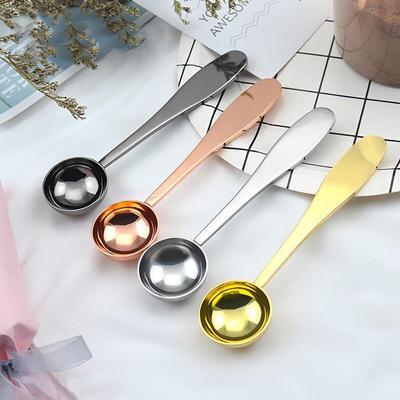 Conjunto de Colheres de Café de Aço Inoxidável Ouro Rosa (2 pacotes)