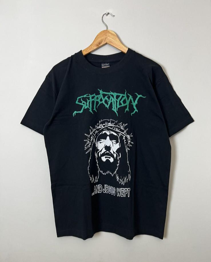 Rare Vintage Suffocation Jesus Wept Metal Band T Shirt M Unisex T-Shirt XXXL