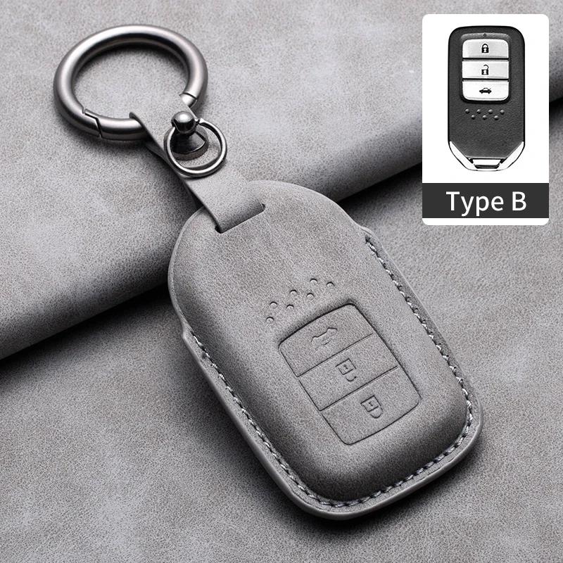 

Car Key Case Cover for Honda fit Lucky Vezel City Civic Jazz BRV BR-V HRV HR-V Shuttle Gp8 19CRV Jade fit Freed Odyssey 2017