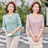 2026 Spring/Autumn Trendy Age-Defying Top for Middle-Aged and Elderly Women's Fashion Collection