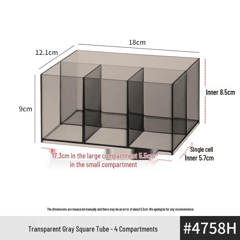 Acrylic Pen Holder: High-Capacity Transparent Storage Tube for Student Dorms and Office Desktops.