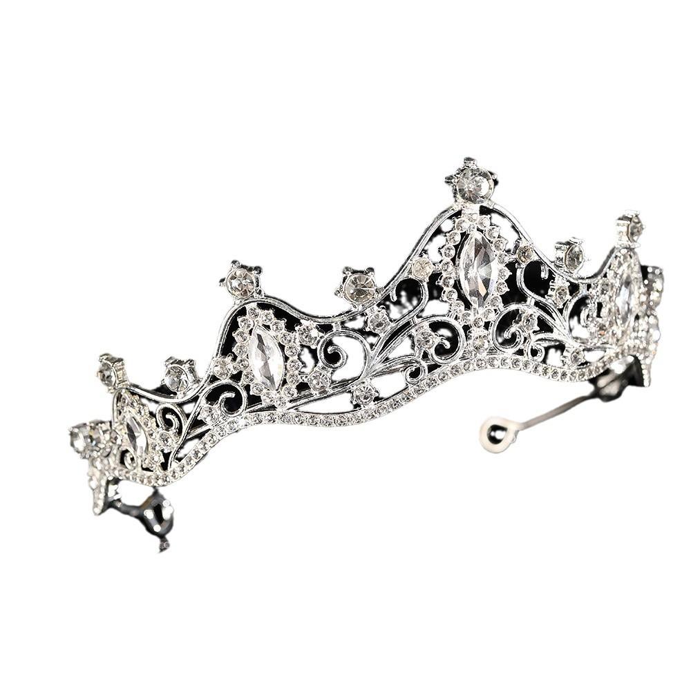 Crown Tiara Bride Premium Bursdag Crown Tiara Princess High End Crown Girls Hårnål pannebånd Party