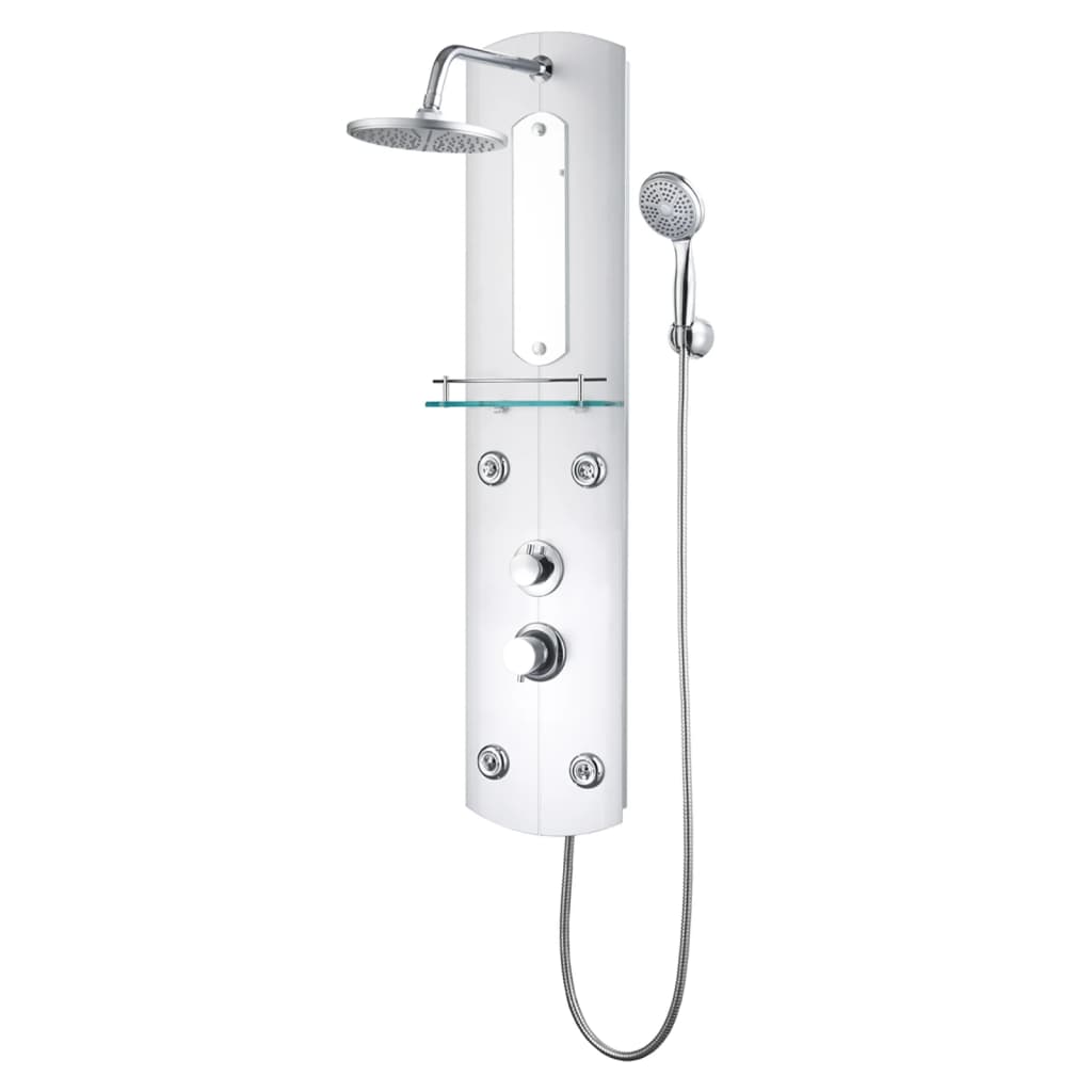 Vidaxl Shower Panel, 25X43X110 Cm, Silver