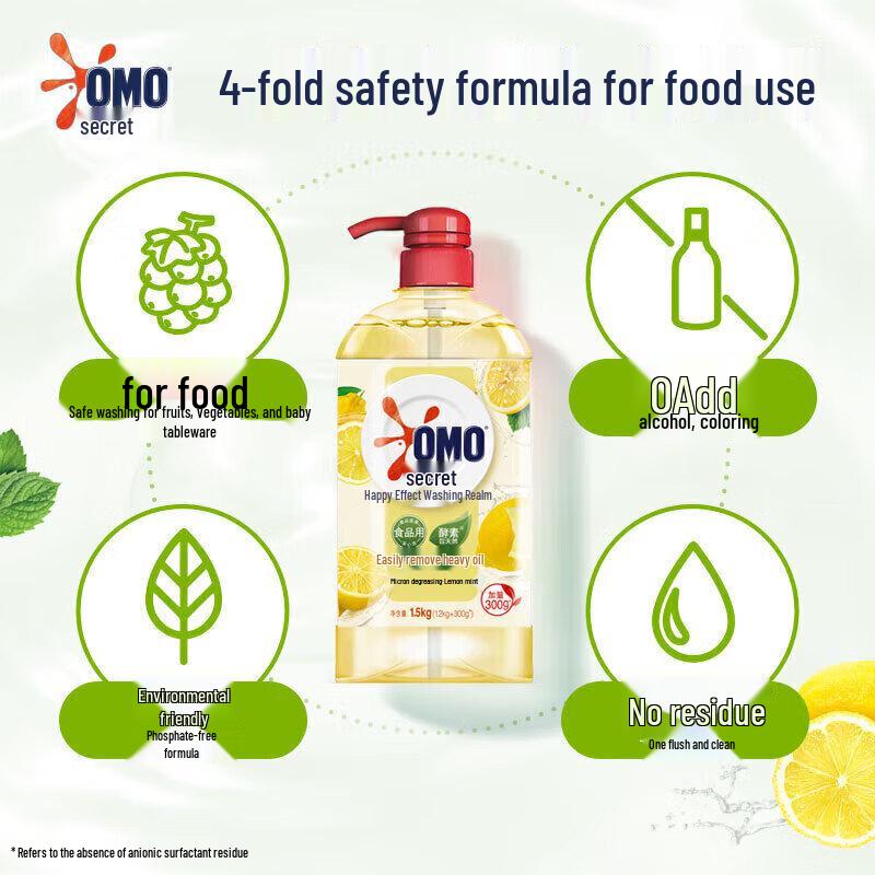 Miracle Natural Enzyme Dish Soap - Oil Stain Remover with Long-Lasting Fresh Scent for Hygienic Cleaning