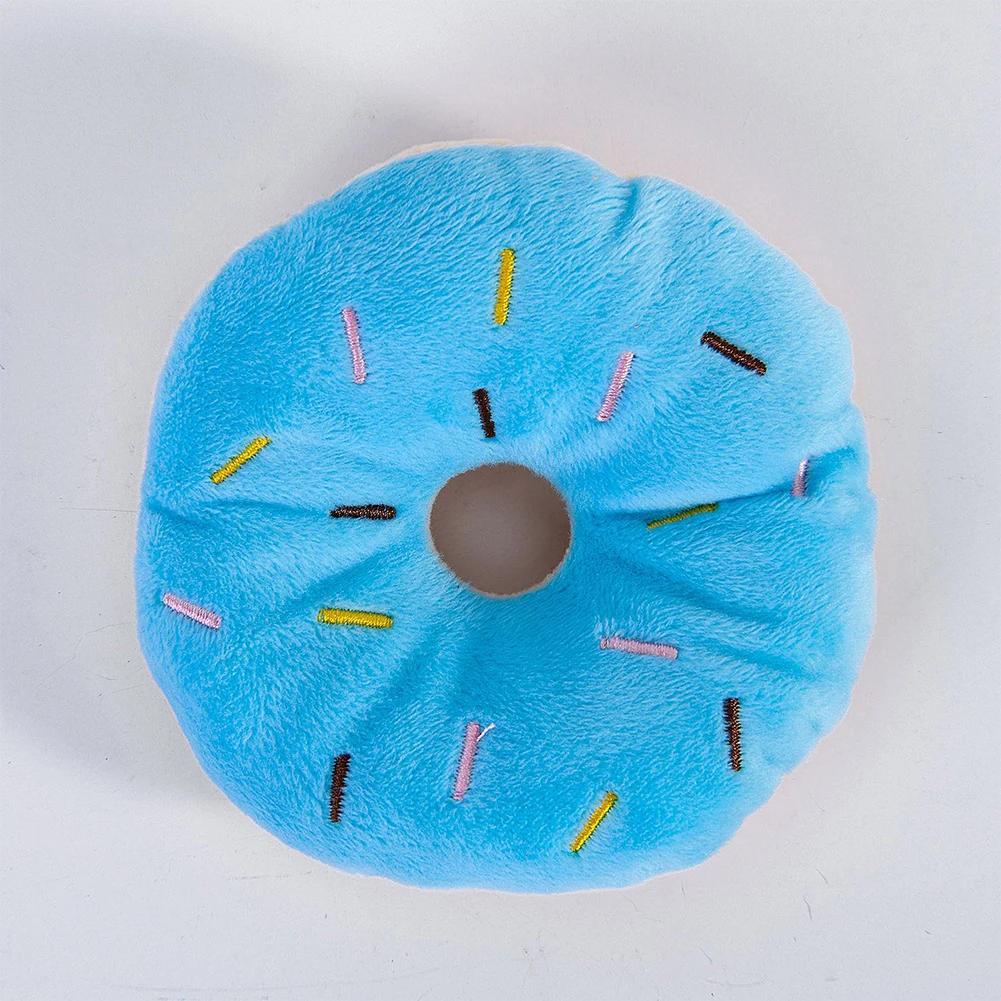 Sweet Donut Shaped Dog Toy Chew Toy Resistant Puppy Teeth Cleaning - Safe, Durable, Washable Toy for Pet Companion