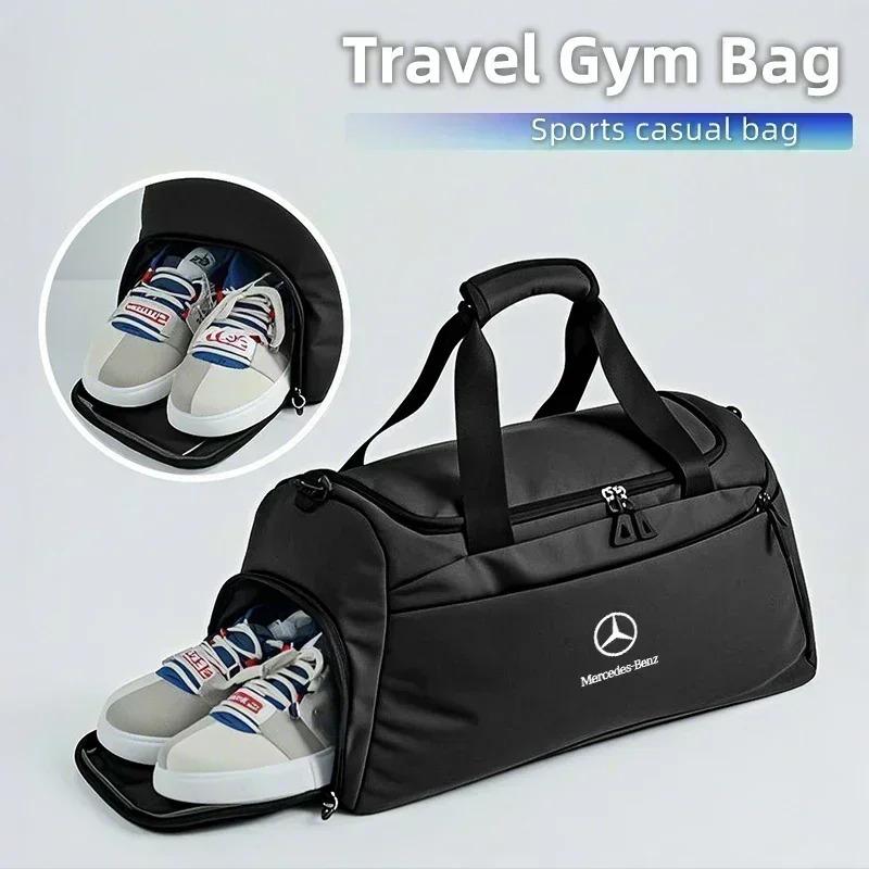 FA01 Auto Sporttasche Große Kapazität Umhängetasche Reise Rucksack Zubehör Für Mercedes Benz AMG A C E Klasse W201 W210 W108 W204 W205 W