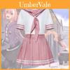 Fate Astolfo Cosplay Sailor Uniform With Butterfly Bow Japanese Student Socks