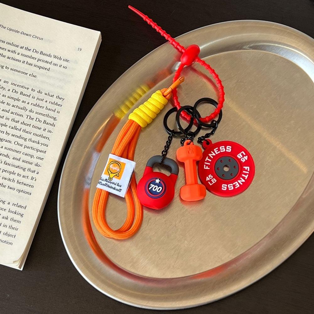 

Плетеный вручную фитнес-брелок Мини-гантель Нейлоновый шнур Подвеска Милый брелок для любителя спортзала Подарки для спортзала Style 13