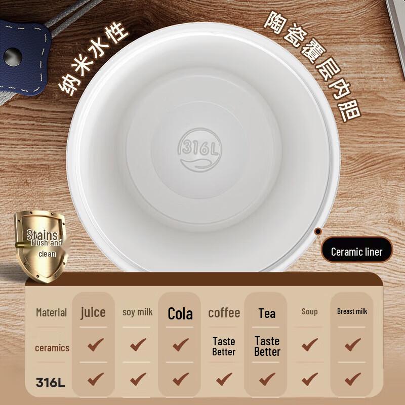 RELEA Wind Chime Dual-Drink Coffee Travel Mug