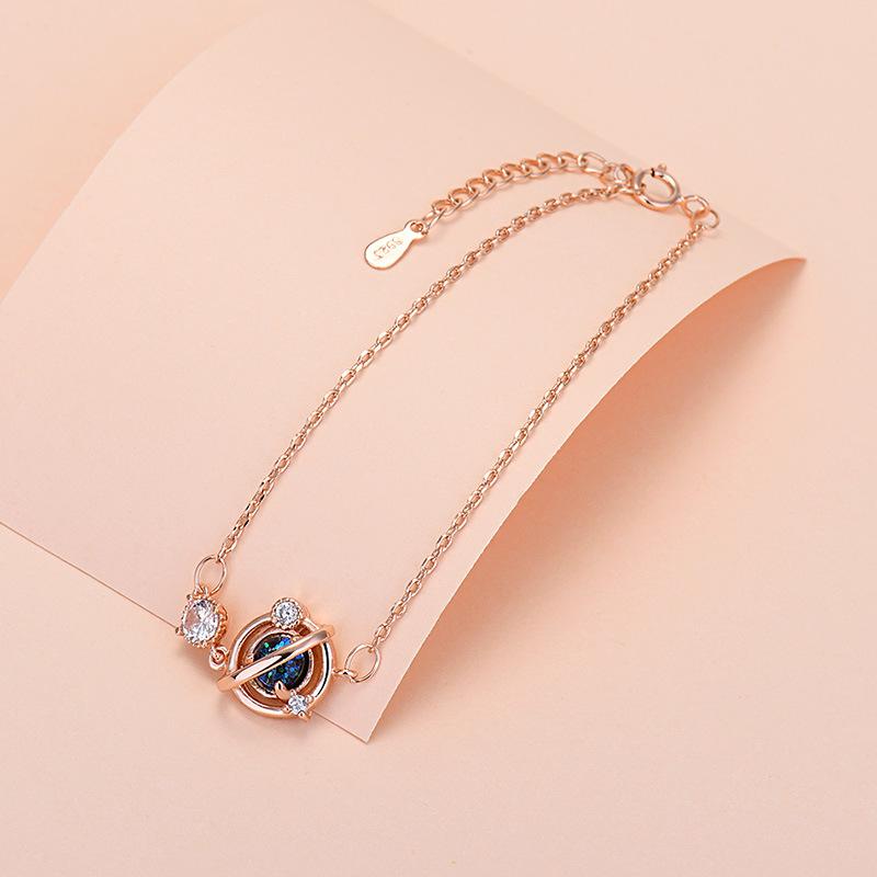 925 Silver Lucky Bead Charm Bracelet For Women Chain Round Bangles Fashion Luxury Quality Jewelry Christmas Accessories