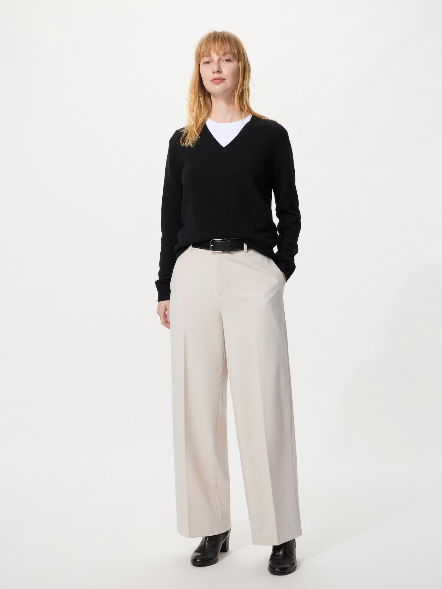 

Uniqlo Умные широкие брюки 30 NATURAL/WOMEN 3XL