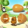 2/4Pcs Wind-up Animal Egg Toy Broken Egg Duck Dinosaur Penguin Capybaras Clockwork Toy Toddlers Boys Girls Walking Hatchling Animal Toy Party Favors