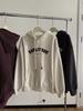Women's Oversized Retro Letter Applique Hooded Sweatshirt for Spring and Autumn 2025