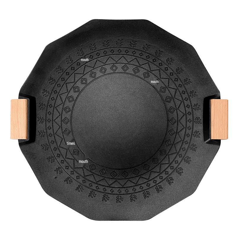 HJS034 Portable Non-Stick BBQ Grill Pan