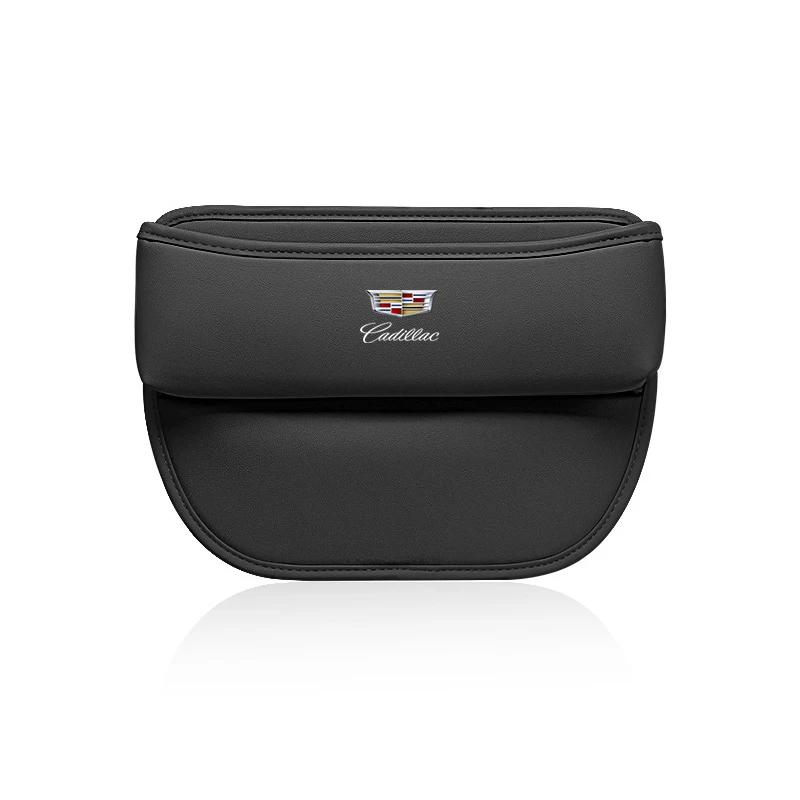 

Leather Car Interior Seat Gap Organizer Storage Box for Cadillac Escalade Deville CT5 CT6 XT5 SRX CTS DTS STS XTS ATS BLS SLS чёрный