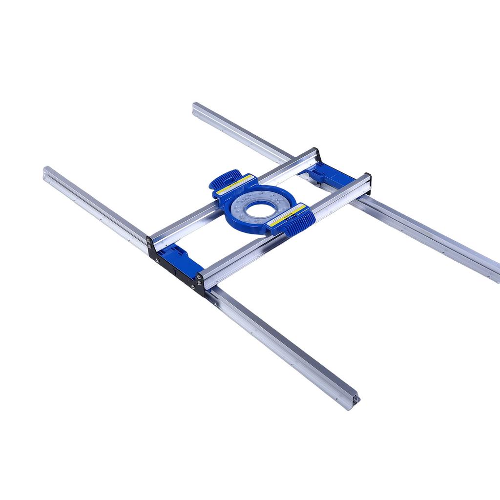 Router Sled Precise Positioning Aluminum Alloy Slab Flattening Router Jig for Wood Board End Face Plate Resin Projects