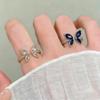 Prachtige Zirconium Vlinder Ring Licht Luxe Vinger Sieraden Licht Luxe Kristallen Ring Dagelijks
