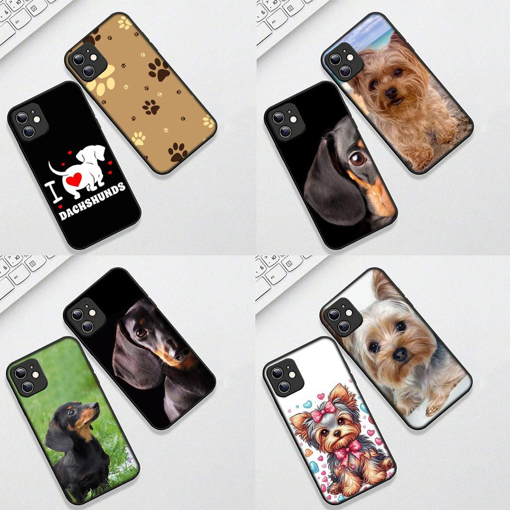 for Samsung Galaxy S10 S8 S9 Plus A33 A34 A31 70 A71 A72 Note 20 9 8 S10E Phone Case Yorkshire Terrier Yorkie Dachshund Dog