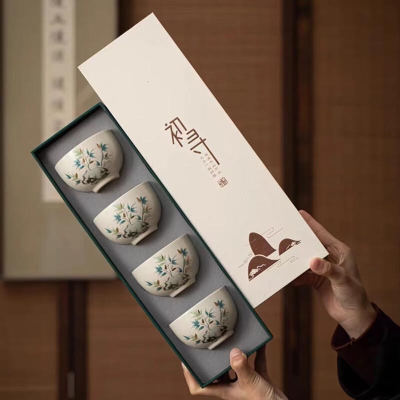 

Ash Glaze Ceramic Gongfu Tea Master Cup Set