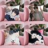 Anime L-Lost in the C-Cloud Pillow Case Soft Plush Fabric Double-Sided Printed Cushion Cover Warm Winter Sofa Pillow Case