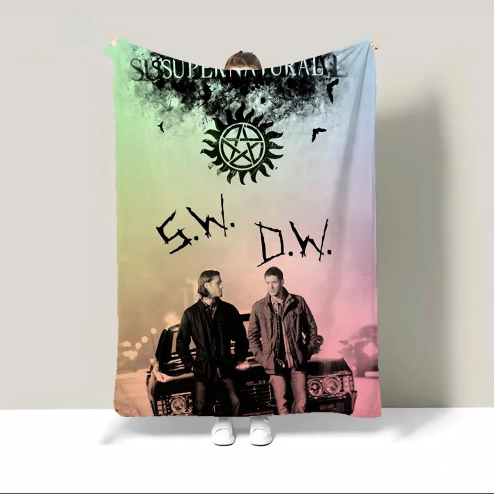 Supernatural Join the Hunt Camping Blanket King Size Fluffy Plaid Fluffy Soft Blankets & Throws Warm Winter Blankets for Sofa