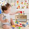 HIWO Montessori Wooden Tool Construction Toy with Drawer Ages Educational Toy for STEM Carpenter Safety Certified Toy, 2-in-1 Storage, 3-6, Education,
